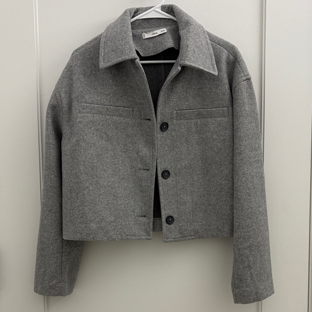 Mango Gray Women's Blazer Jacket